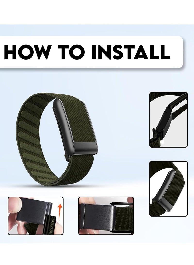 BORTONY Stretchy Nylon Band Compatible with Whoop 4.0  Comfortable Breathable & Adjustable Replacement Strap for Fitness and Activity Tracker - Image 3