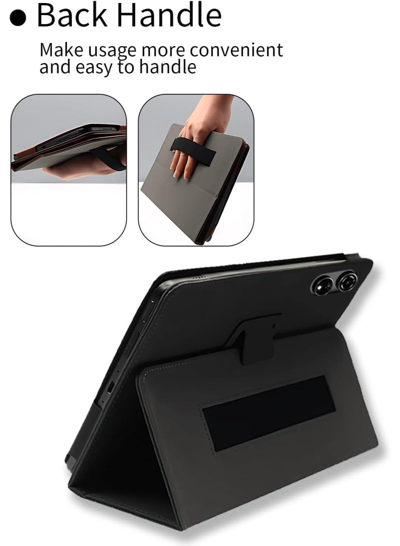 عام غطاء متوافق مع بلاكفيو ميجا 3 12.1 بوصة 2025 - غطاء واقي بنسيج قماشي مع مغناطيس وحزام أمان - Image 4