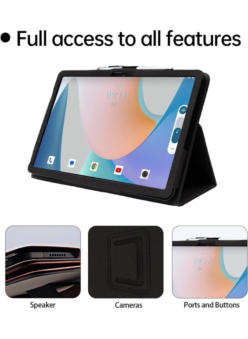 عام غطاء متوافق مع بلاكفيو ميجا 3 12.1 بوصة 2025 - غطاء واقي بنسيج قماشي مع مغناطيس وحزام أمان - Image 5