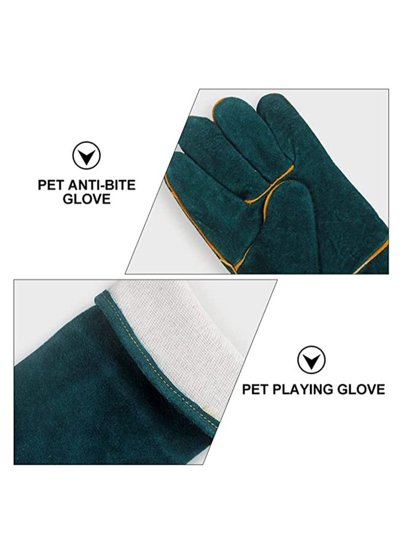 Generic - 1 Pair Animal Handling Anti-bite Scratch Gloves for Reptile Pet Bite Resistant Protective Glove - Image 1