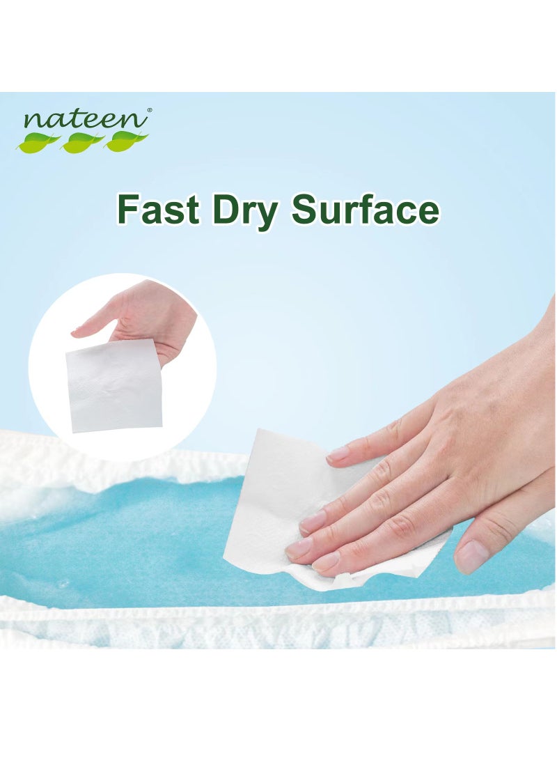 nateen حفاضات أطفال رعاية مميزة، الحجم 3 (4-9 كجم)، متوسط، 144 حفاضة، فائقة الامتصاص، حفاضات أطفال قابلة للتنفس. - Image 5