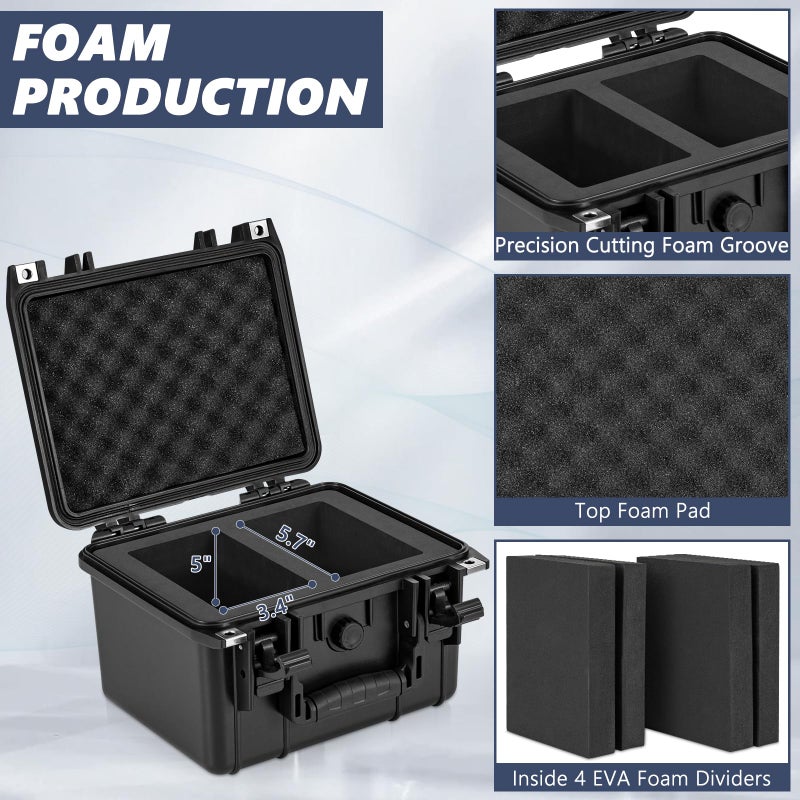 OUUTMEE Graded Card Case - IP67 Waterproof Storage Box for 40+ CSG, BGS, SGC, Top Loaders Graded Sports Trading Cards - Image 2