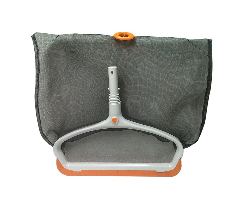 BlueWave Swimming Pool Deaf Leaf Net with PP Fine Mesh Net with 18 inch Curved Wall Brush with Nylon Bristles Cleaning Brush - Image 4