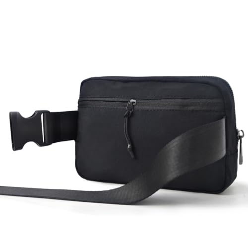 NGIL Mini Belt Bag for Women Crossbody Pack Workout Traveling Running Hiking Waist Bag with Adjustable Strap(Black) - Image 4