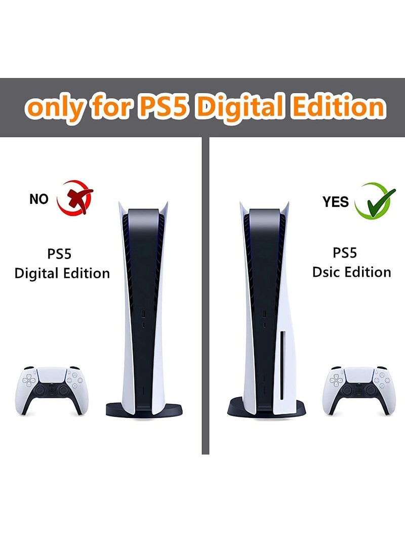 Excefore غلاف لإصدار قرص PlayStation 5، ملصق لجهاز PS5 غطاء من الفينيل لوحدة تحكم PlayStation 5 - Image 4