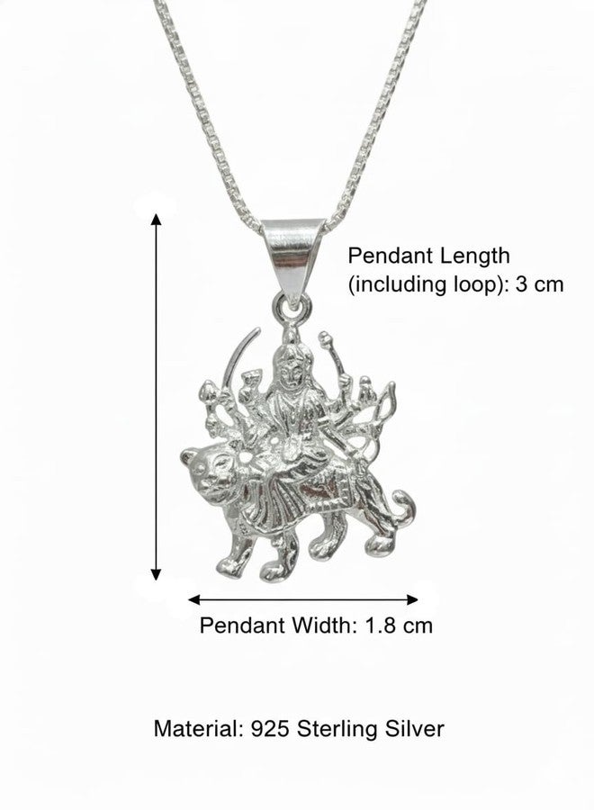 Parnika (Formerly MJ 925 Pure 92.5 Sterling Silver Divine Pendant for Boys Girls, Men & Women | God Dollar Locket | Gift For Her n Him 83 - Image 4