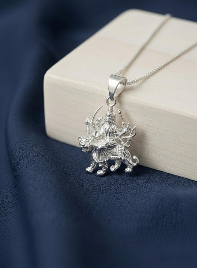Parnika (Formerly MJ 925 Pure 92.5 Sterling Silver Divine Pendant for Boys Girls, Men & Women | God Dollar Locket | Gift For Her n Him 83 - Image 2