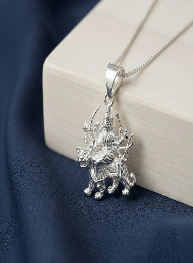Parnika (Formerly MJ 925 Pure 92.5 Sterling Silver Divine Pendant for Boys Girls, Men & Women | God Dollar Locket | Gift For Her n Him 83 - Image 3