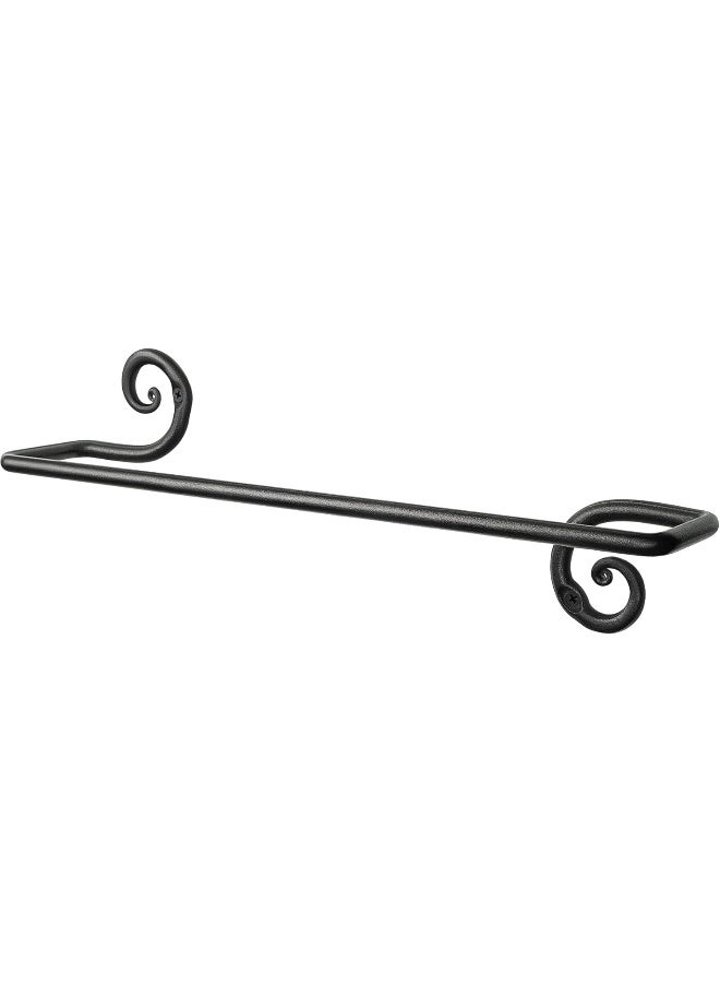 RTZEN Farmehouse Bathroom Towel Holder  Wrought Iron Matte Meta Black Towel Bar Wall Mount Rod  Handmade Home Decor Metal Kitchen Hanger Bar 16  Fits 16 Inch Towels - Image 4