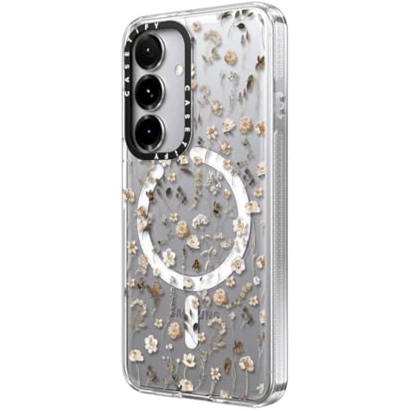 كاستيفي CASETIFY Magnetic Clear Galaxy S25 Case 【Compatible with Magsafe】 - Wildflower Friday - Image 5