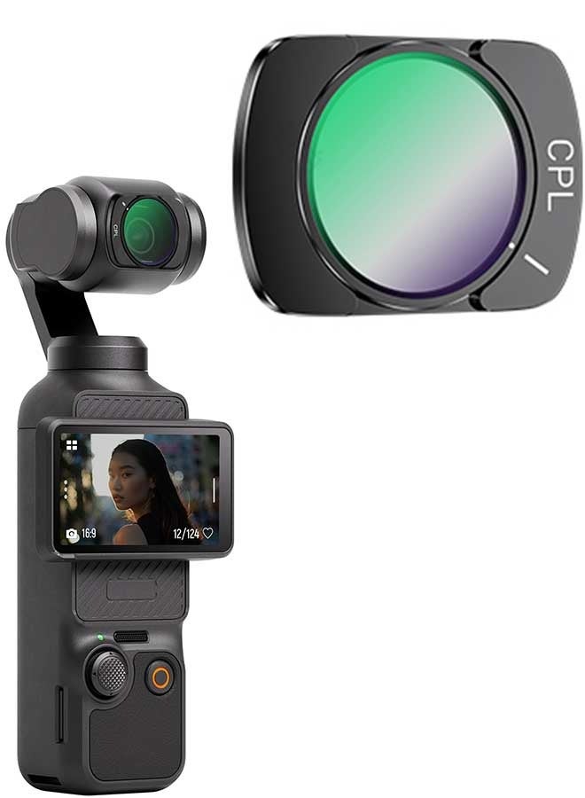 Tersely Magnetic CPL Filter for DJI Pocket 3 - Ultra-Thin Polarizing Lens with Anti-Fingerprint Coating, Scratch-Resistant Aluminum Frame, Perfect for Vlogging & Travel Photography - Image 1