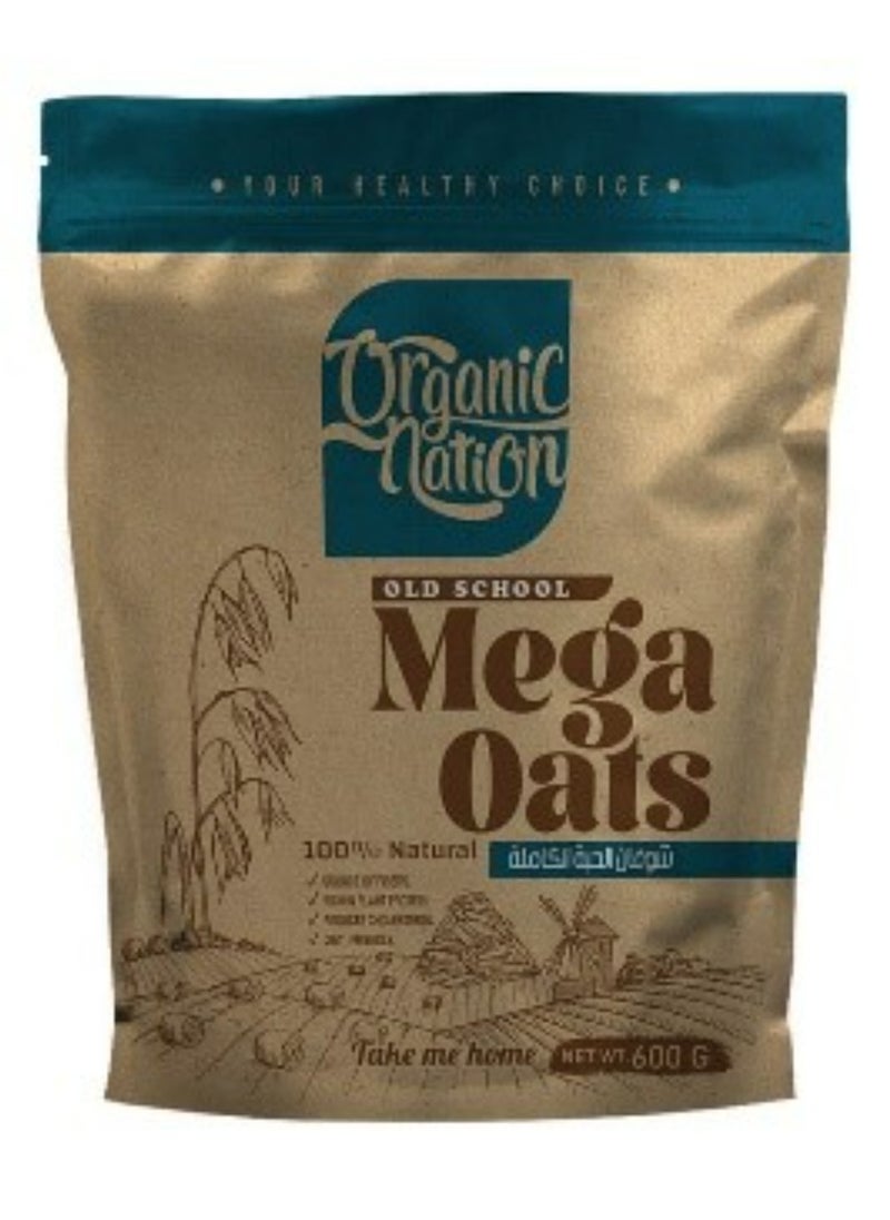 Organic Nation Mega Oats-600G 