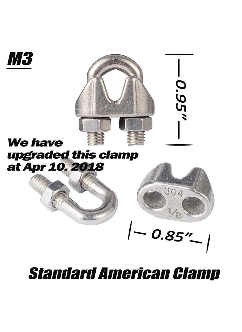 DIY Crafts DIY Crafts 60x Thimble Rigging Only Wire Thimble Rigging M5 Stainless Steel Rope Thimble for 316 Inches MultiTraining Bar Only Pl 60x Thimble Rigging  - Image 5