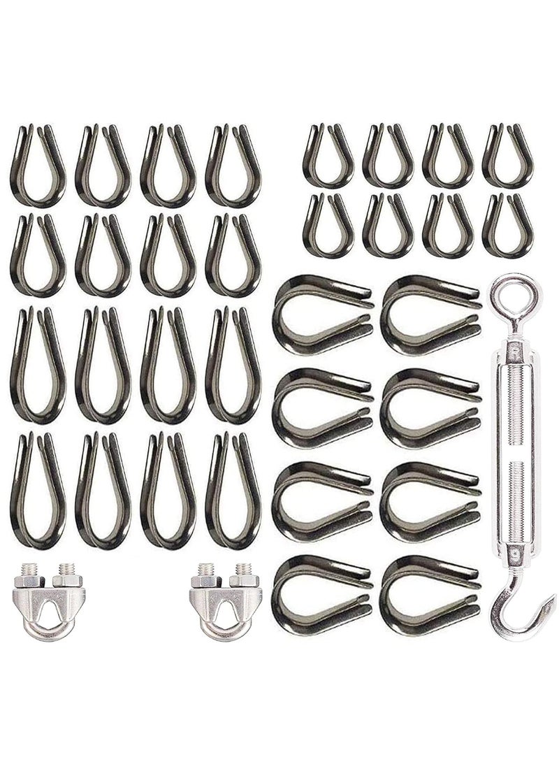 DIY Crafts DIY Crafts 60x Thimble Rigging Only Wire Thimble Rigging M5 Stainless Steel Rope Thimble for 316 Inches MultiTraining Bar Only Pl 60x Thimble Rigging  - Image 1