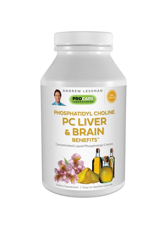Andrew Lessman - Pc Liver & Brain Benefits 360 Softgels Phosphatidyl Choline Most Important Building Block For Healthy Liver And Brain Structure And Function. No Additives. Easy To Swallow Softgels - Image 1