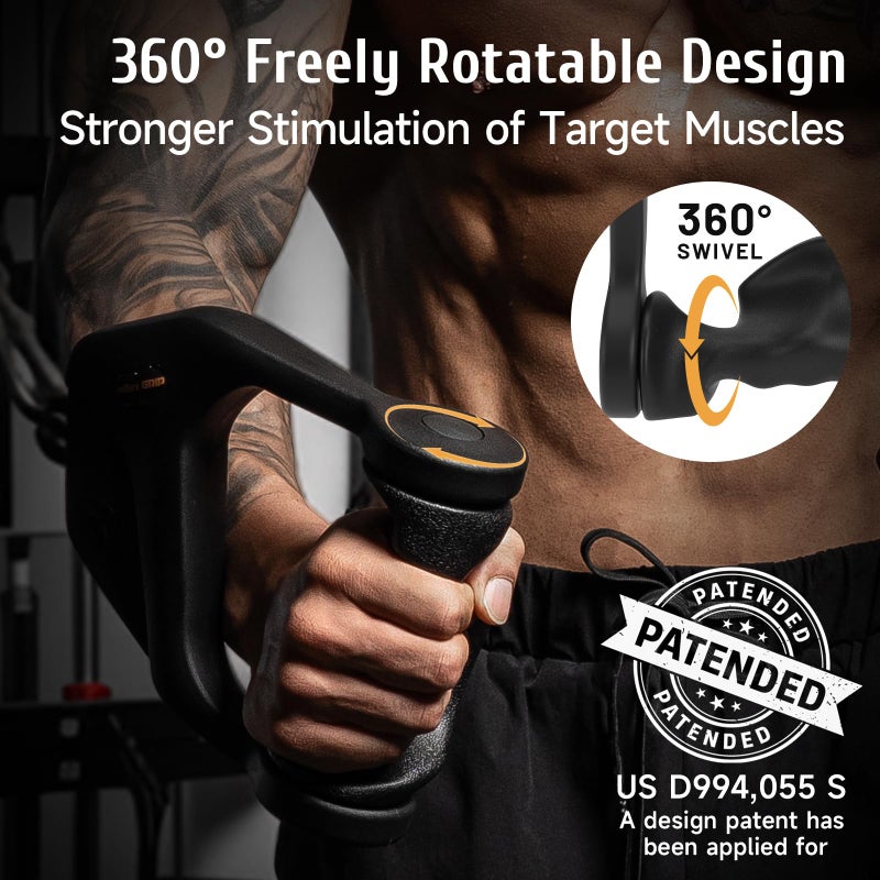 MOST GRIP Ergonomic Non-Slip D Handle Cable Attachment, Cable Machine Handles for LAT Pulldown, Gym Handles for Cables with Capacity Up to 600LBS - Image 5