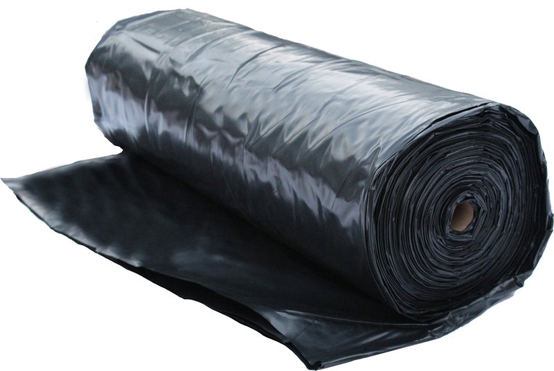 Roly Poly  Black Plastic Sheeting  6 mil  20 x 100  Black Plastic Tarp Polyethylene Vapor Barrier Plastic Sheet Construction Plastic Black Painters Tarp Heavy Duty Plastic Roll Drop Cloth