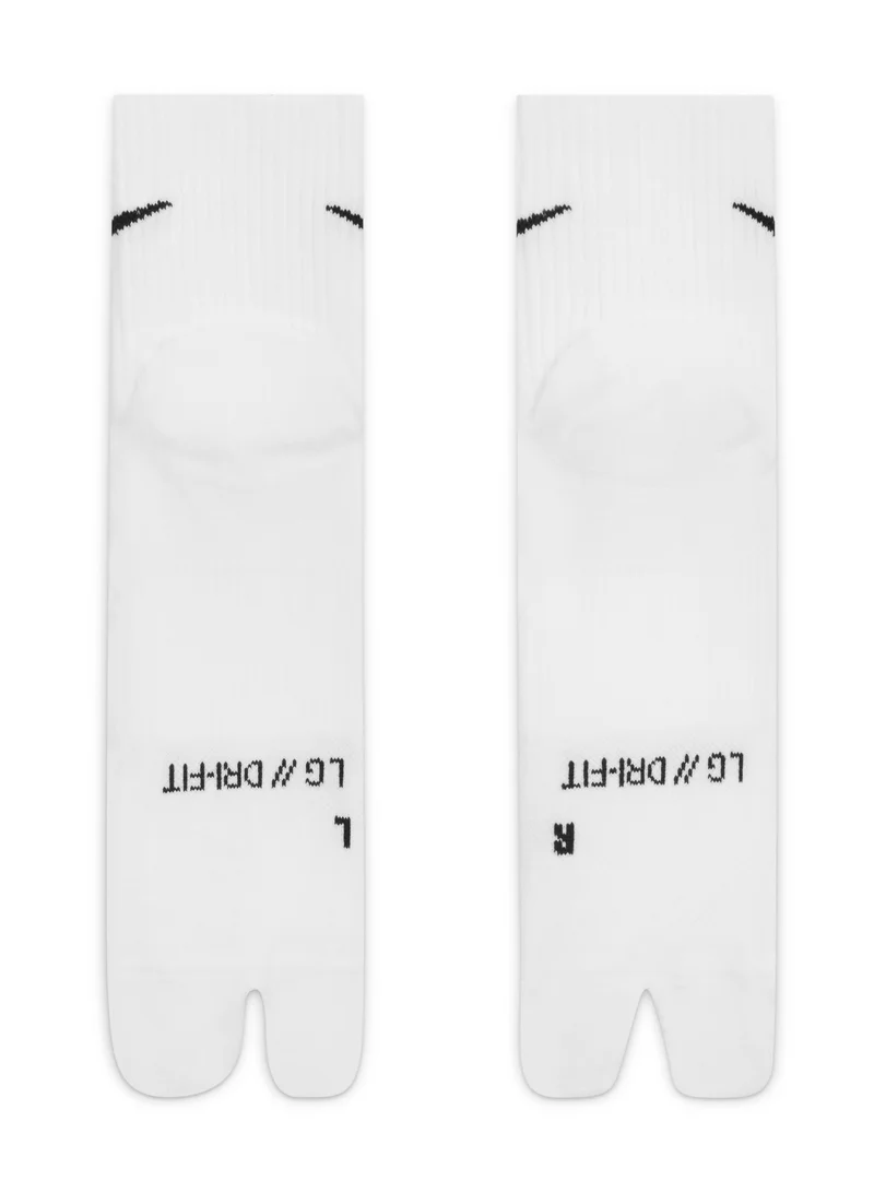Nike WHITE/(BLACK) Everyday Plus Lightweight Crew Socks  | Best Price UAE