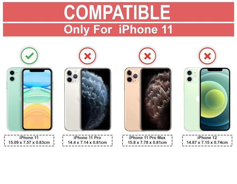 Cedo iPhone 11 Clear Case | Soft Flexible Slim-Fit | Full Body 360 Protection Shock Proof TPU Back Cover (Transparent) - Image 2