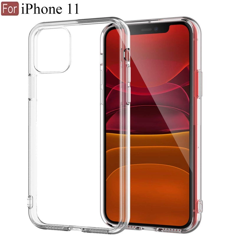 Cedo iPhone 11 Clear Case | Soft Flexible Slim-Fit | Full Body 360 Protection Shock Proof TPU Back Cover (Transparent) - Image 5