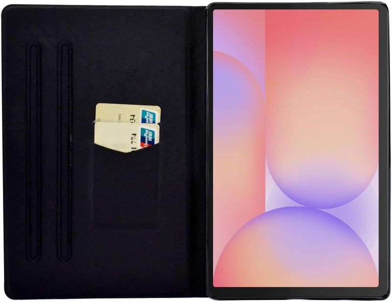 LSPCASA غلاف لـ Samsung Galaxy Tab S10 Lite مقاس 10.9 بوصة 2025 غلاف SM-X400 SM-X406B حافظة قابلة للطي من جلد PU لـ Samsung Galaxy Tab S10 Lite مع حامل وفتحات بطاقات - غلاف جهاز لوحي محفظة - قط ونمر - Image 2