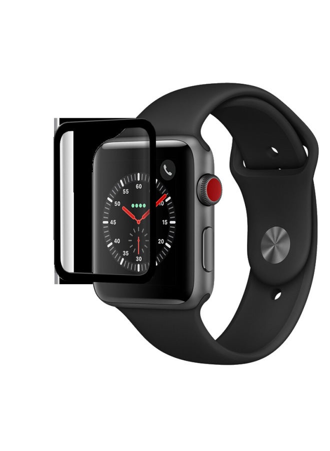 Suitable For Iwatch7 Tempered Film 3D Curved Surface Protective Film Full Screen 45mm Apple Apple Hydraulic Soft Watch Film-Color:Pmma Purple Tempered Film-Size:S10 46mm