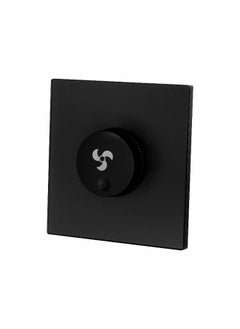 Donmarco Fan Speed Switch 500W – Ultra Thin Glass, Smooth Speed Control, Modern & Durable, Fire-Resistant Electric Switch, 3-Year Warranty, Wall Switch for Home and Office (Matt Black)  - Image 3