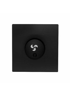 Donmarco Fan Speed Switch 500W – Ultra Thin Glass, Smooth Speed Control, Modern & Durable, Fire-Resistant Electric Switch, 3-Year Warranty, Wall Switch for Home and Office (Matt Black)  - Image 1