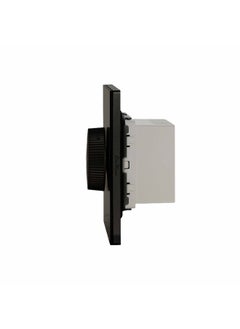 Donmarco Fan Speed Switch 500W – Ultra Thin Glass, Smooth Speed Control, Modern & Durable, Fire-Resistant Electric Switch, 3-Year Warranty, Wall Switch for Home and Office (Matt Black)  - Image 2