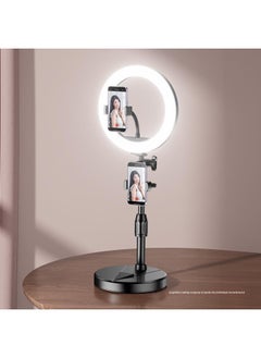 General Mobile Phone Live Light Supplement Anchor Dedicated Desktop Network Red Beauty Photo Face Light Self Portrait Photography-Specifications:2.1m 【dual Camera】 + 10inch Ring Beauty Lamp + Bluetooth  - Image 4