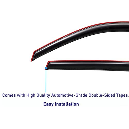 Lightronic Extra Durable Clip-on in-Channel Auto Vent Window Visor, Fit 2014-2020 Chevrolet Impala (EXCLUDES 2014-2016 Impala Limited), UV Protection Rain Guard, Original Wind Deflector, Smoke, 4Pcs - Image 5