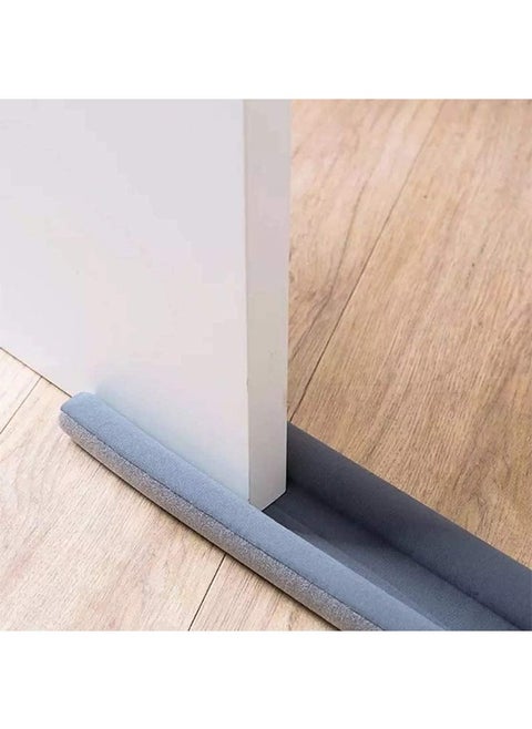 Door Draft Stopper, 30'' to 38'' Under Door Draft Blocker Window Breeze Blocker, Noise Sound Light Smell Blocker for Doors and Windows (Gray)