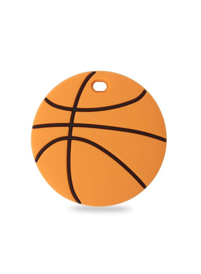 AmazingM Sports Ball Series Baby Teething Toys,Food Grade Silicone Chew Teether for 3 Months+ Infant Boy and Girl,Toddler Sensory Chewing Teether,BPA Free (Basketball) - Image 1