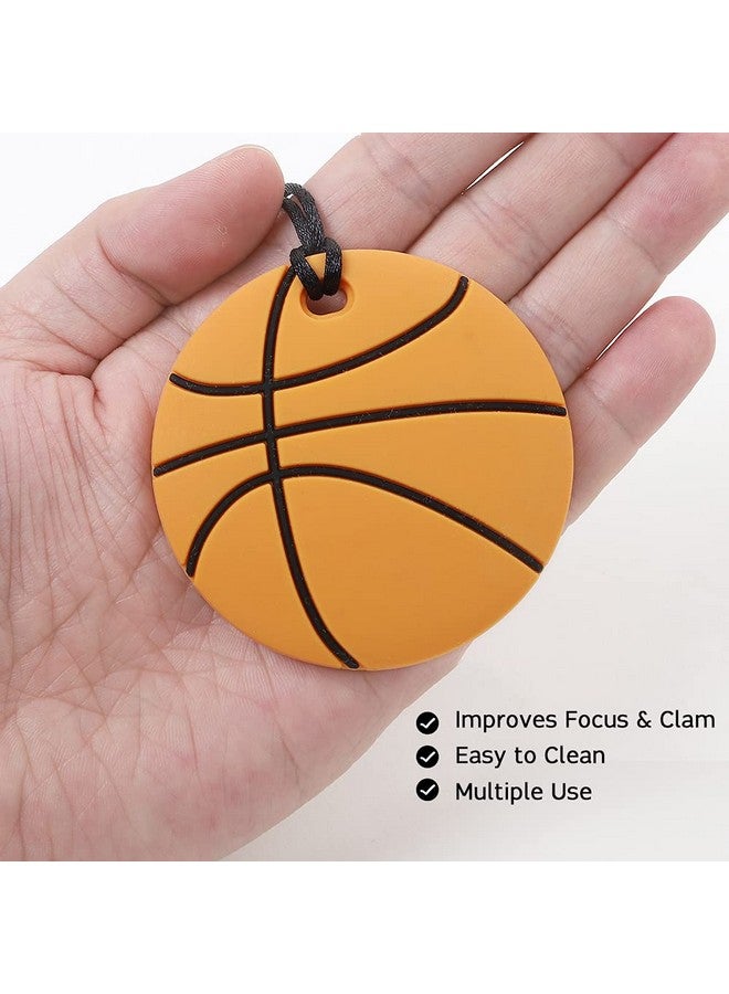 AmazingM Sports Ball Series Baby Teething Toys,Food Grade Silicone Chew Teether for 3 Months+ Infant Boy and Girl,Toddler Sensory Chewing Teether,BPA Free (Basketball) - Image 3