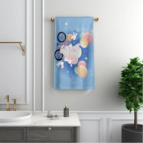 NEW COMERS® 100% Cotton Muslin 4 Layered Baby Bath Towel for New Born, Quick Absorbent, Wash Cloth Premium Soft Towels for Kids-Toddlers-Infants-Babies- 65X110 cm- TWL_05 - Image 1