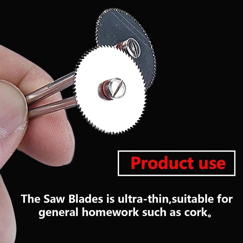 DIY Crafts CTDIYHI51470 5 PCSSet 25mm Wood Saw Blade Disc 2 x Rod DIY Tools for Rotary Cutting - Image 2