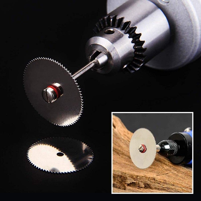 DIY Crafts CTDIYHI51470 5 PCSSet 25mm Wood Saw Blade Disc 2 x Rod DIY Tools for Rotary Cutting - Image 3