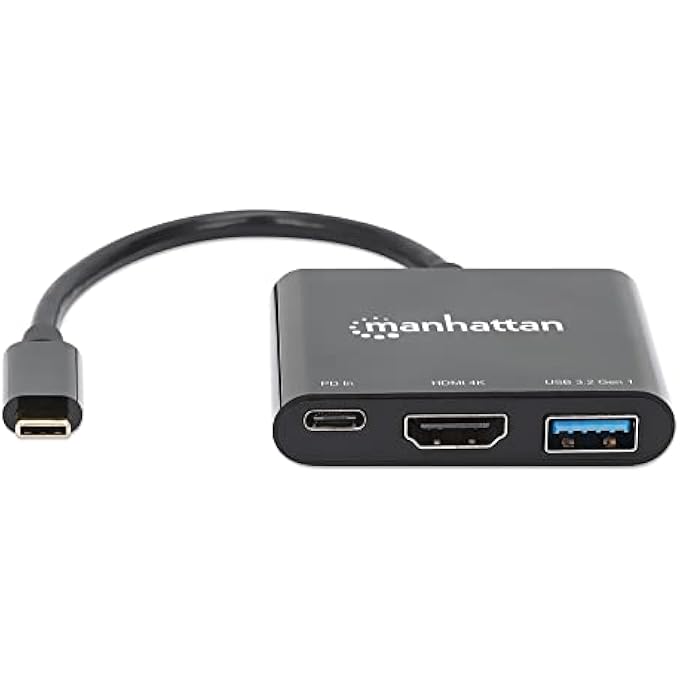 Manhattan USB-C TO HDMI 3-IN-1 DOCKING CONVERTER WITH POWER DELIVERY - Image 3