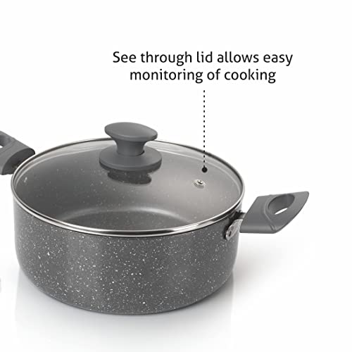 Alda Marbello Non Stick Casserole with Lid 28cm 8.0 Litre - Image 5