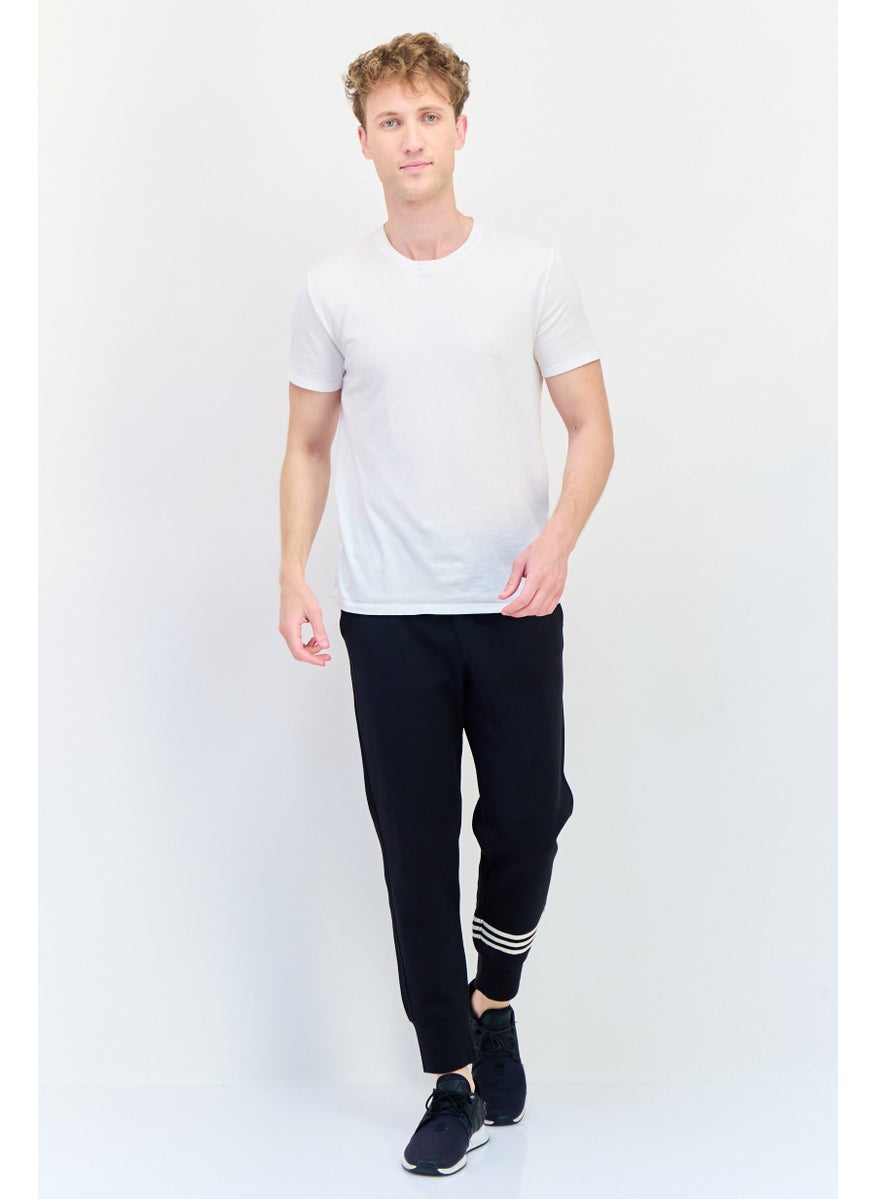 adidas Originals Men Sportswear Fit Outdoor Sweatpants, Black  - Image 4