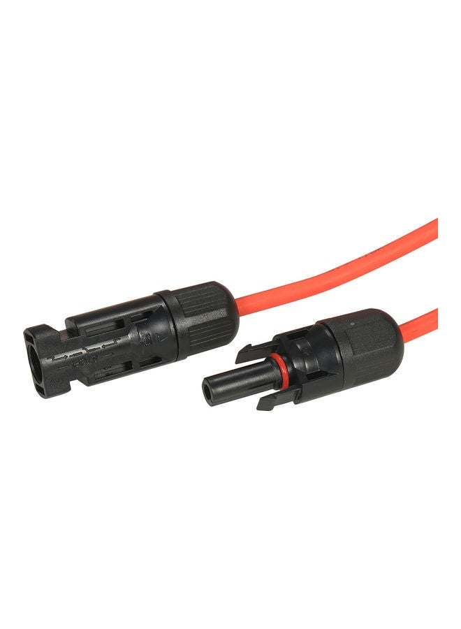 NIBEMINENT 1-Pair Solar Panel Extension Cable Wire With Female And Male Connector Red/Black - Image 2