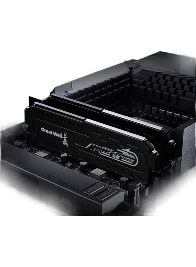 Great Wall 16Gb Ddr4 3200Mhz Desktop Memory Module Dragon Scale Black Gold Series For Intel - Image 2