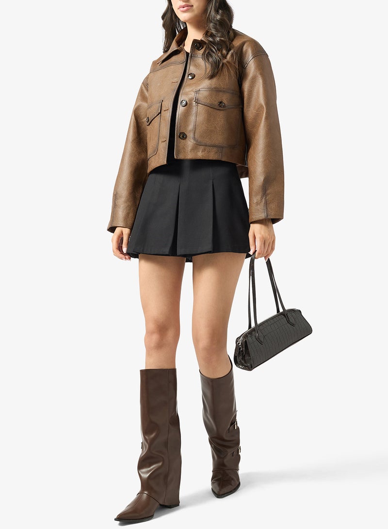 Ginger Block Heel Foldover Boots - Image 5