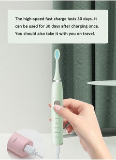 Arabest Rechargeable Toothbrush With 3 Brush Heads White  - Image 5