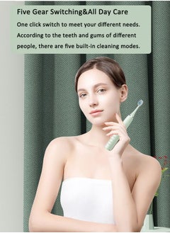 Arabest Rechargeable Toothbrush With 3 Brush Heads White  - Image 2