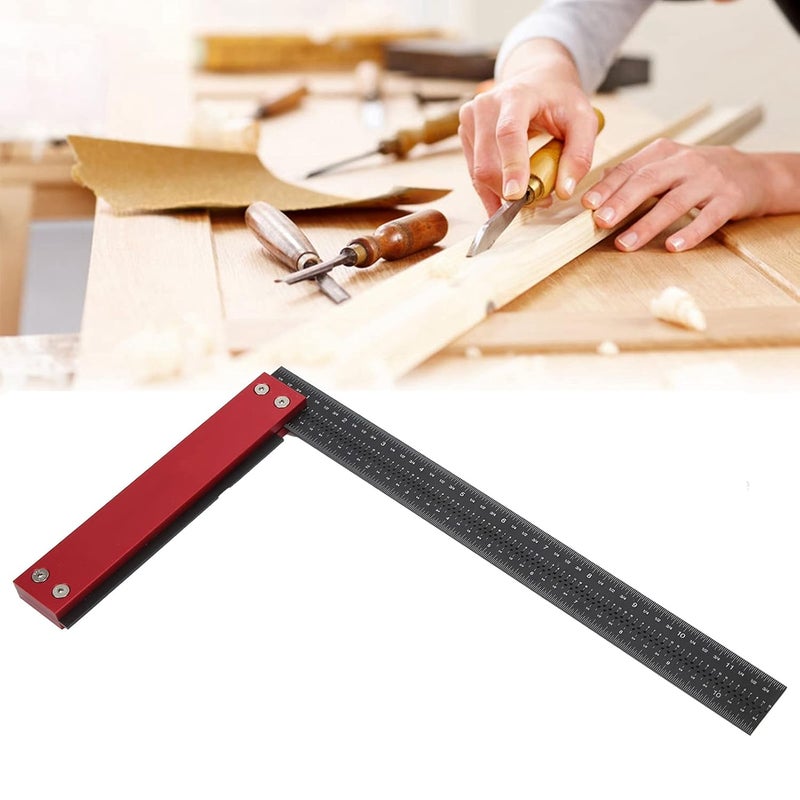 12 Inch Aluminum Alloy T Type Ruler Scribe Tool Durable Accurate Woodworking Measuring Marking - Image 5
