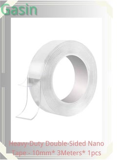 Gasin Heavy-Duty Double-Sided Nano Tape - 10mm* 3Meters* 1pcs, Reusable & Traceless for Home, Office, and DIY Projects  - Image 1