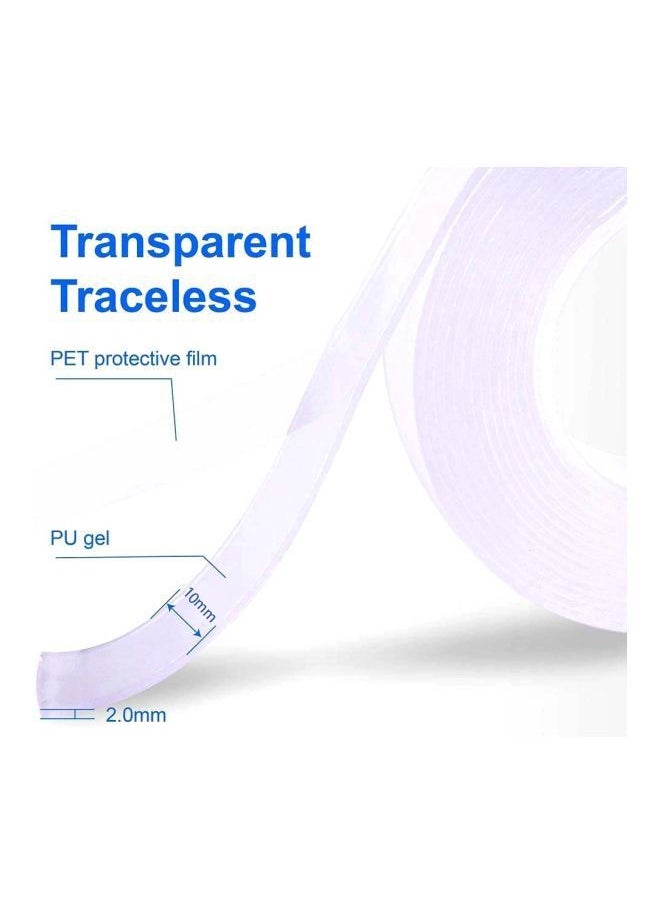 Gasin - Heavy-Duty Double-Sided Nano Tape - 10mm* 3Meters* 1pcs, Reusable & Traceless for Home, Office, and DIY Projects - Image 1
