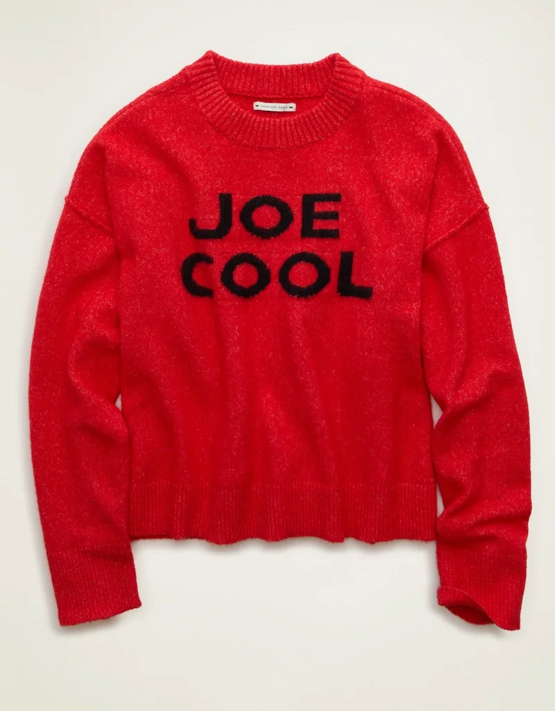 American Eagle  AE Whoa So Soft Joe Cool Graphic Sweater for Women | Best Price UAE
