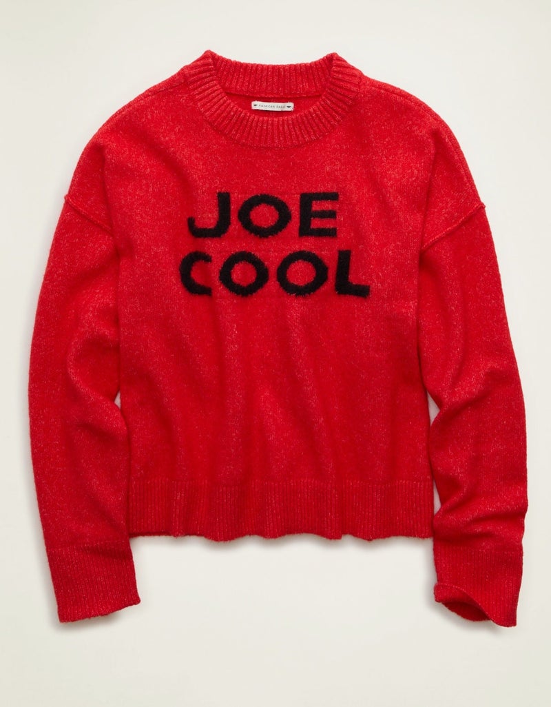 American Eagle AE Whoa So Soft Joe Cool Graphic Sweater - Image 4